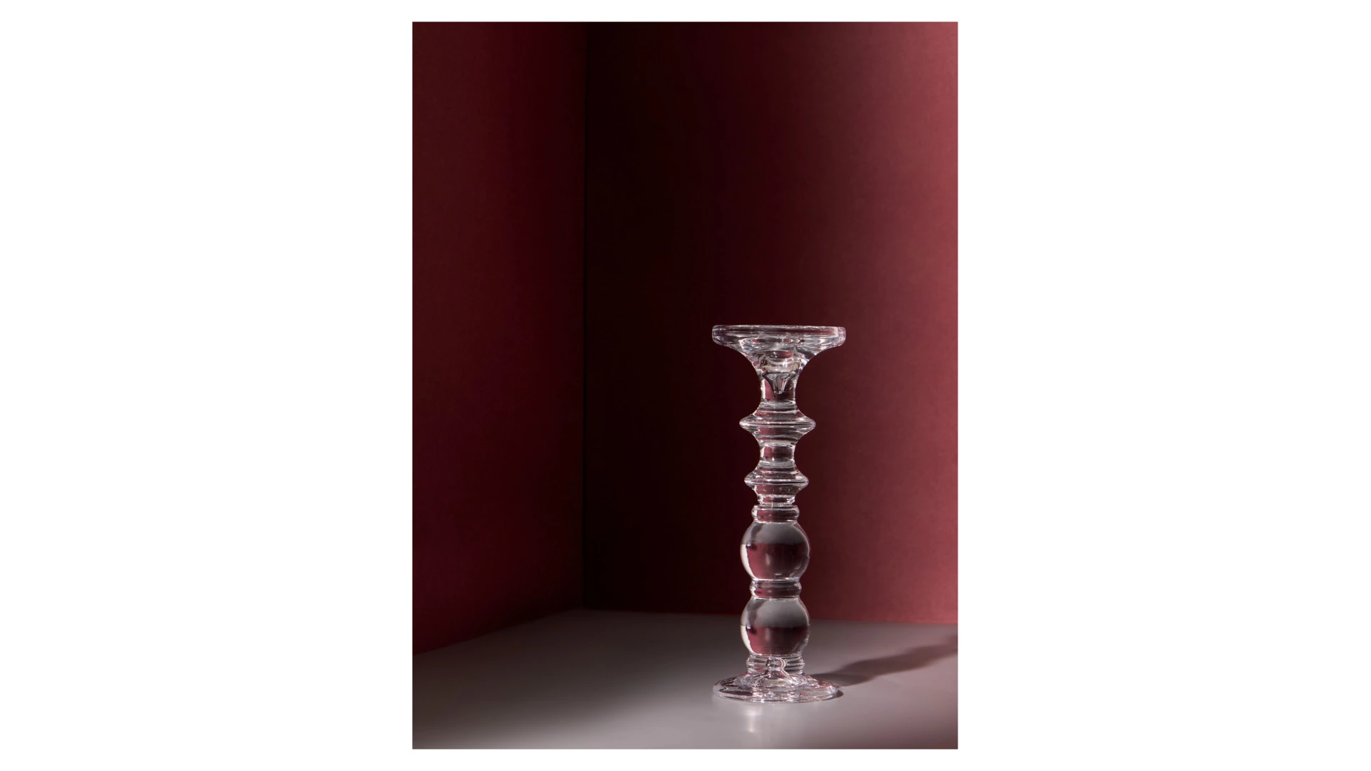 Подсвечник Decor de table Ле Прованс 26,5 см, 2в1, стекло