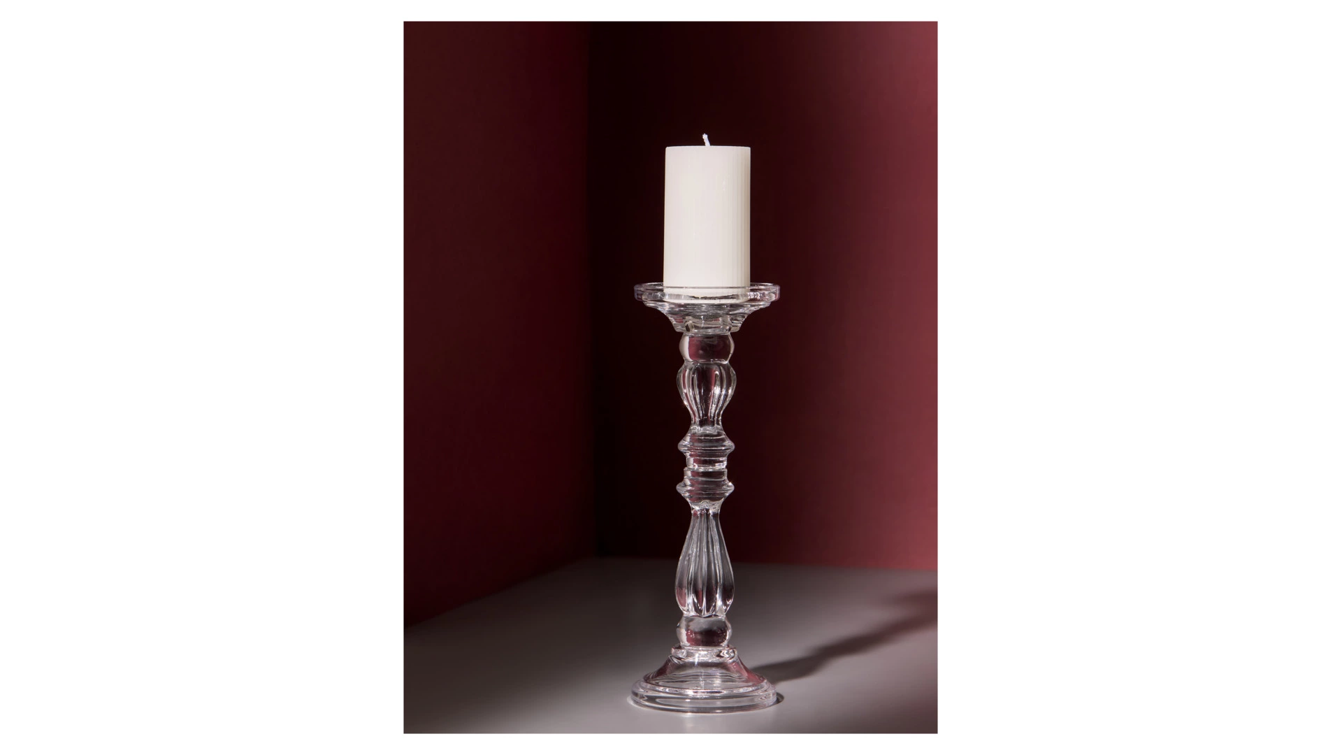 Подсвечник Decor de table Ле Прованс 28,5 см, 2в1, стекло