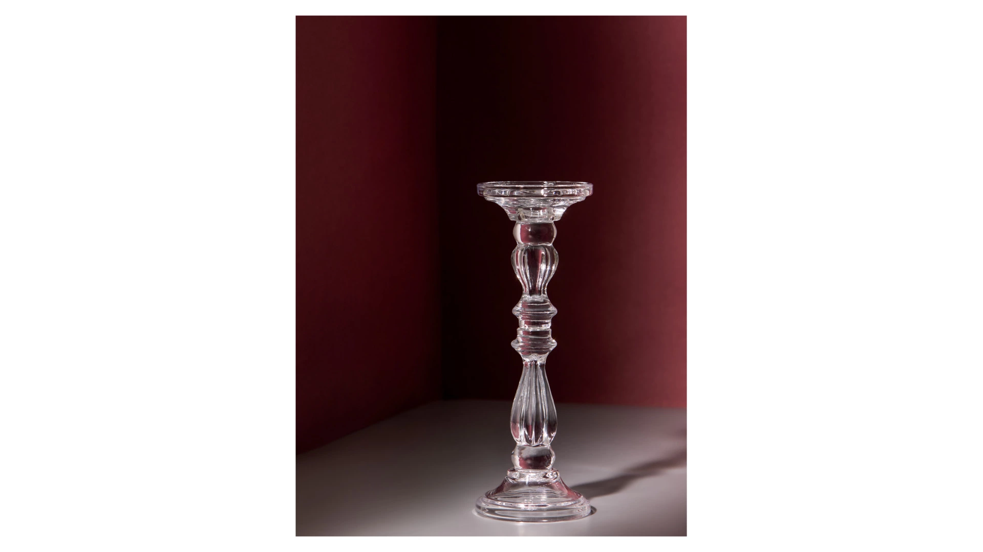 Подсвечник Decor de table Ле Прованс 28,5 см, 2в1, стекло