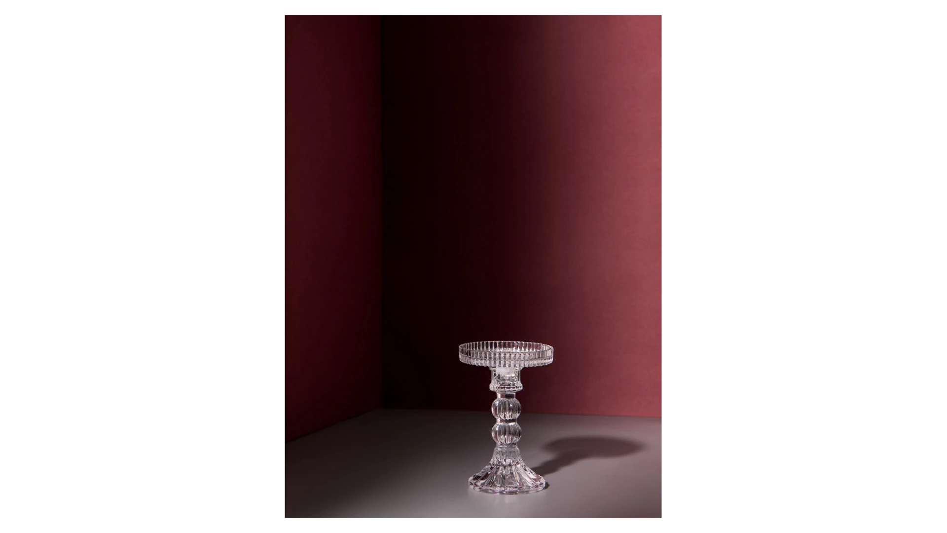 Подсвечник Decor de table Ле Классик 14 см, съемная чаша, стекло