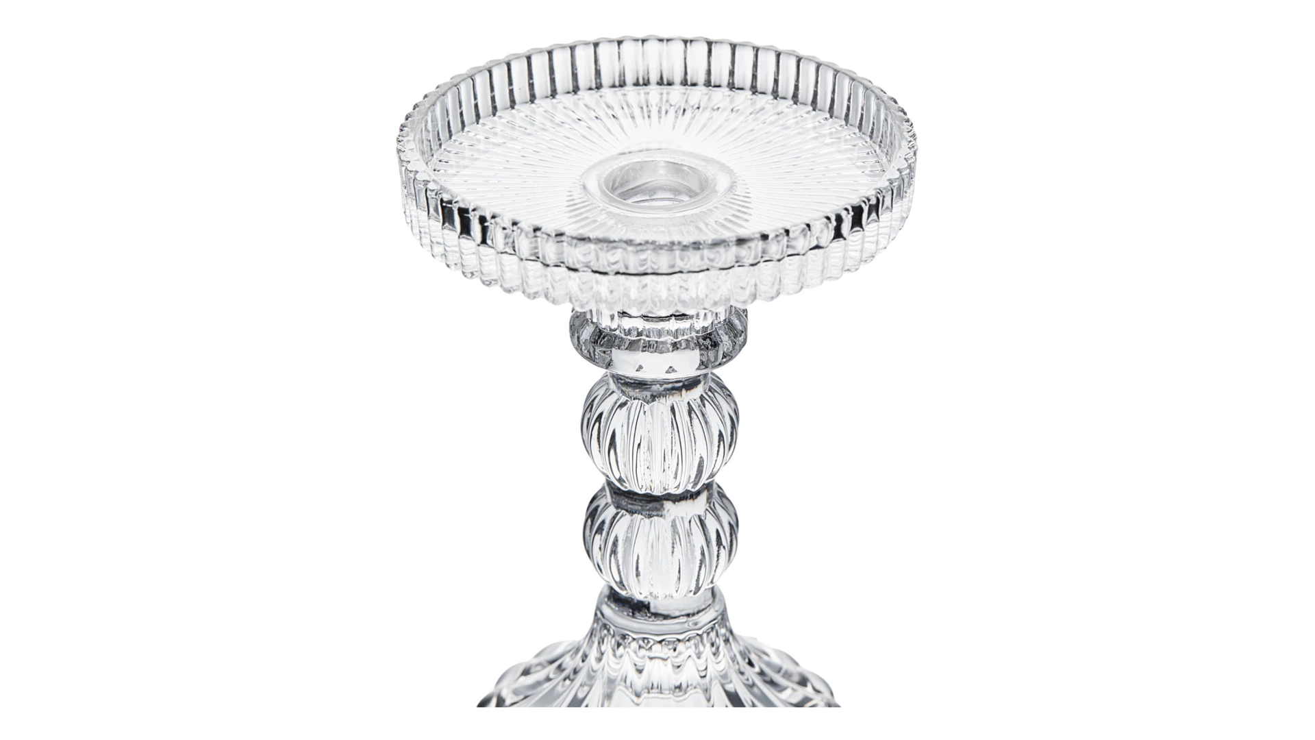 Подсвечник Decor de table Ле Классик 14 см, съемная чаша, стекло