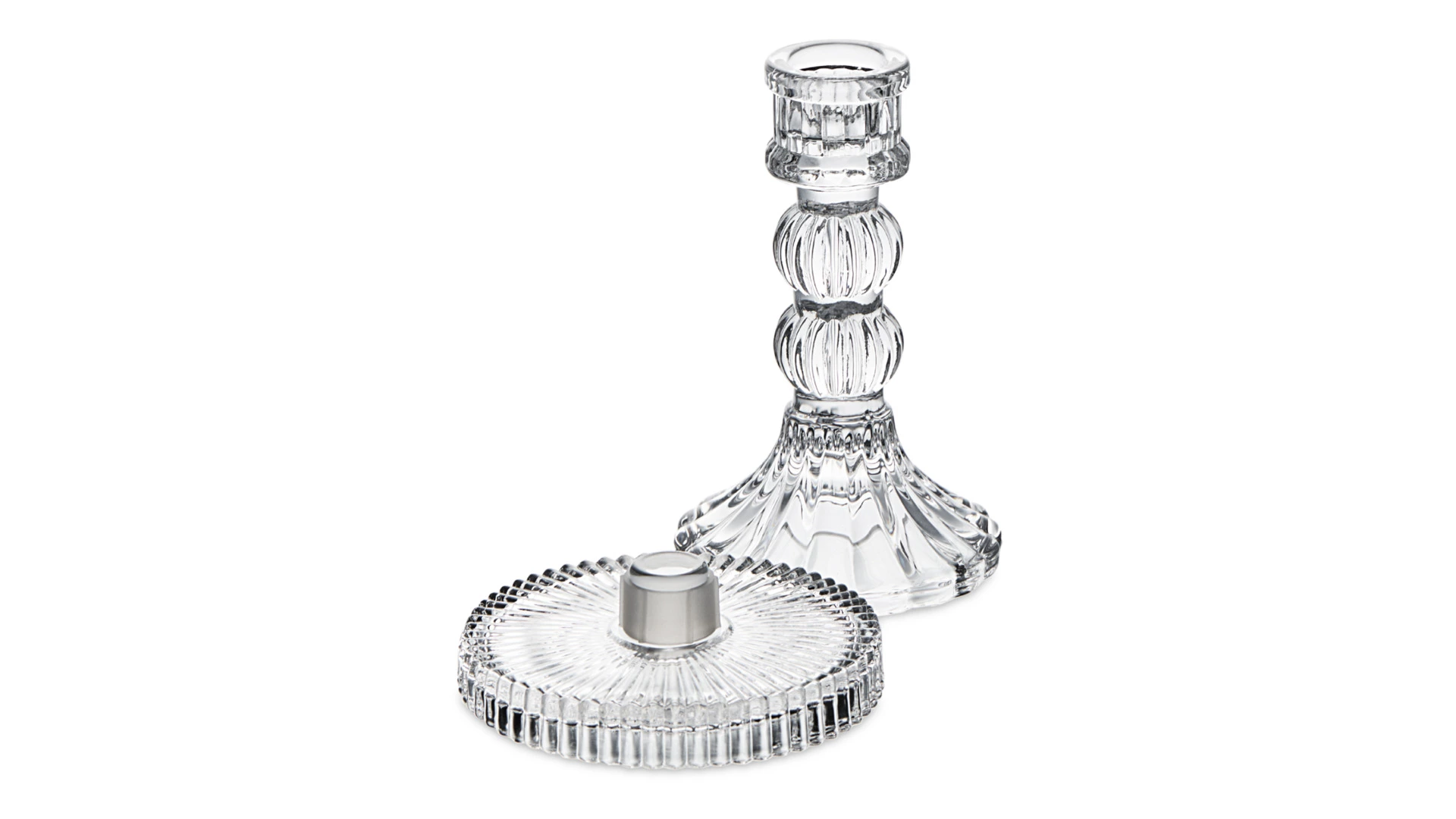 Подсвечник Decor de table Ле Классик 14 см, съемная чаша, стекло