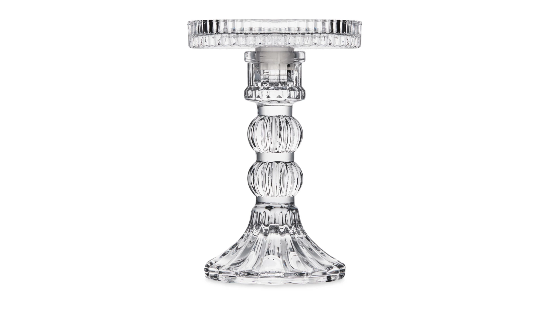 Подсвечник Decor de table Ле Классик 14 см, съемная чаша, стекло