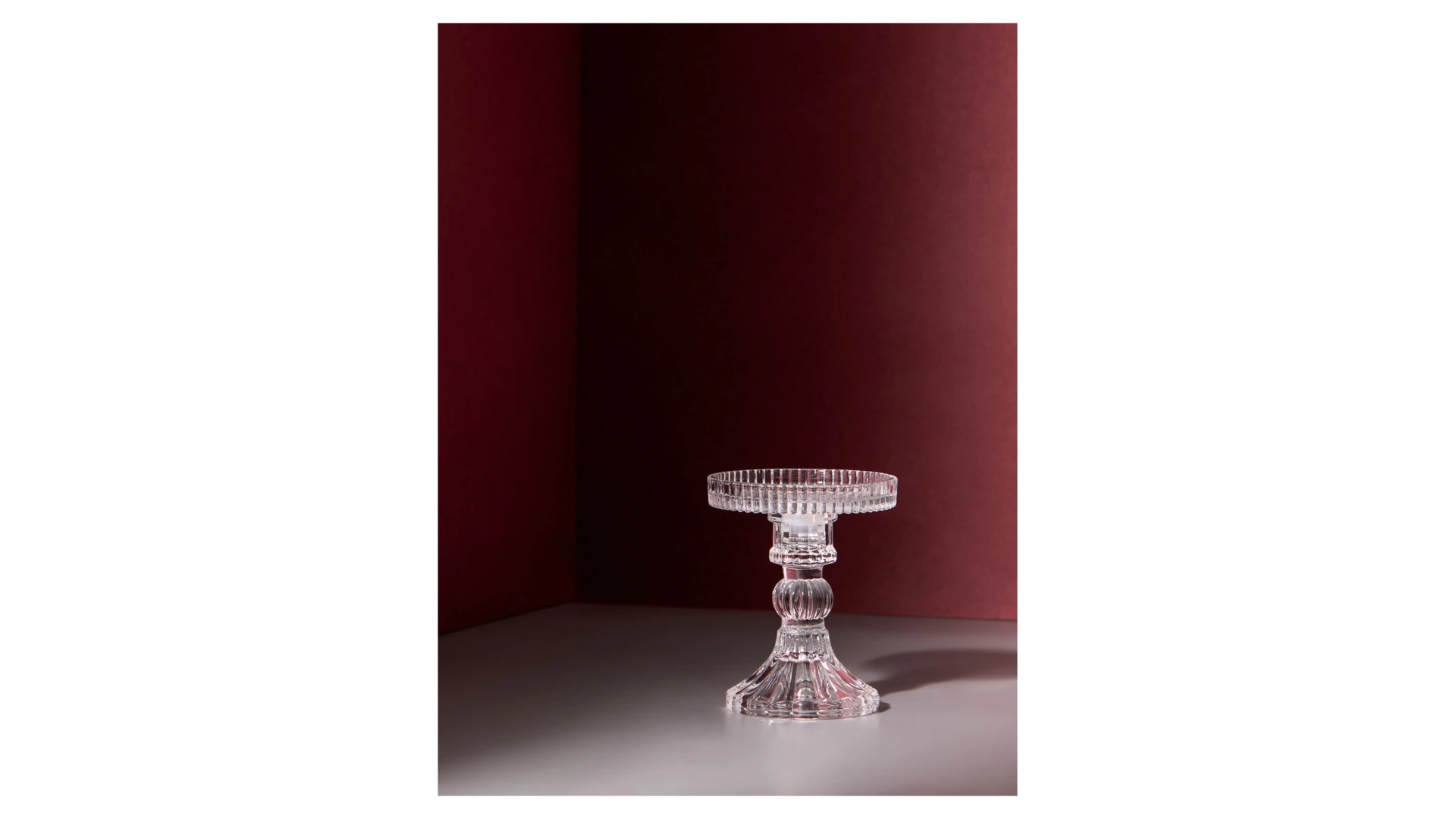 Подсвечник Decor de table Ле Классик 12 см, съемная чаша, стекло