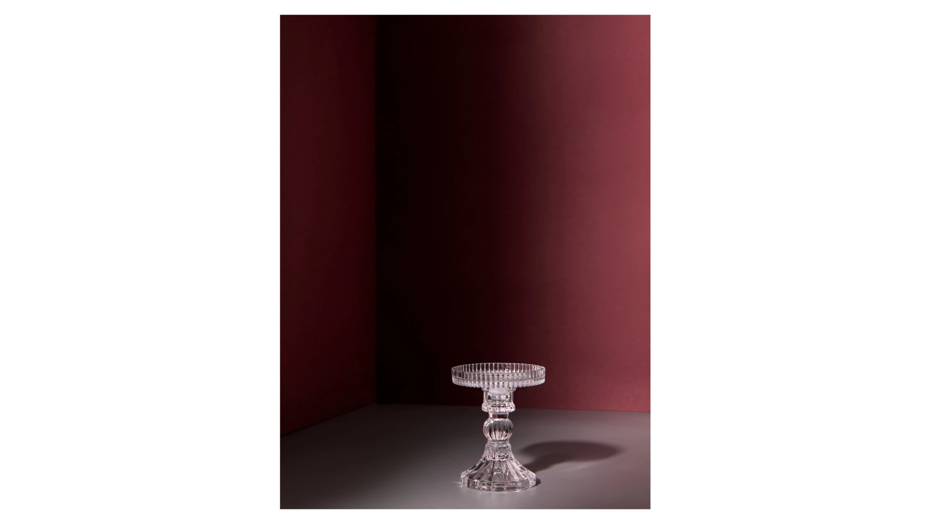 Подсвечник Decor de table Ле Классик 12 см, съемная чаша, стекло