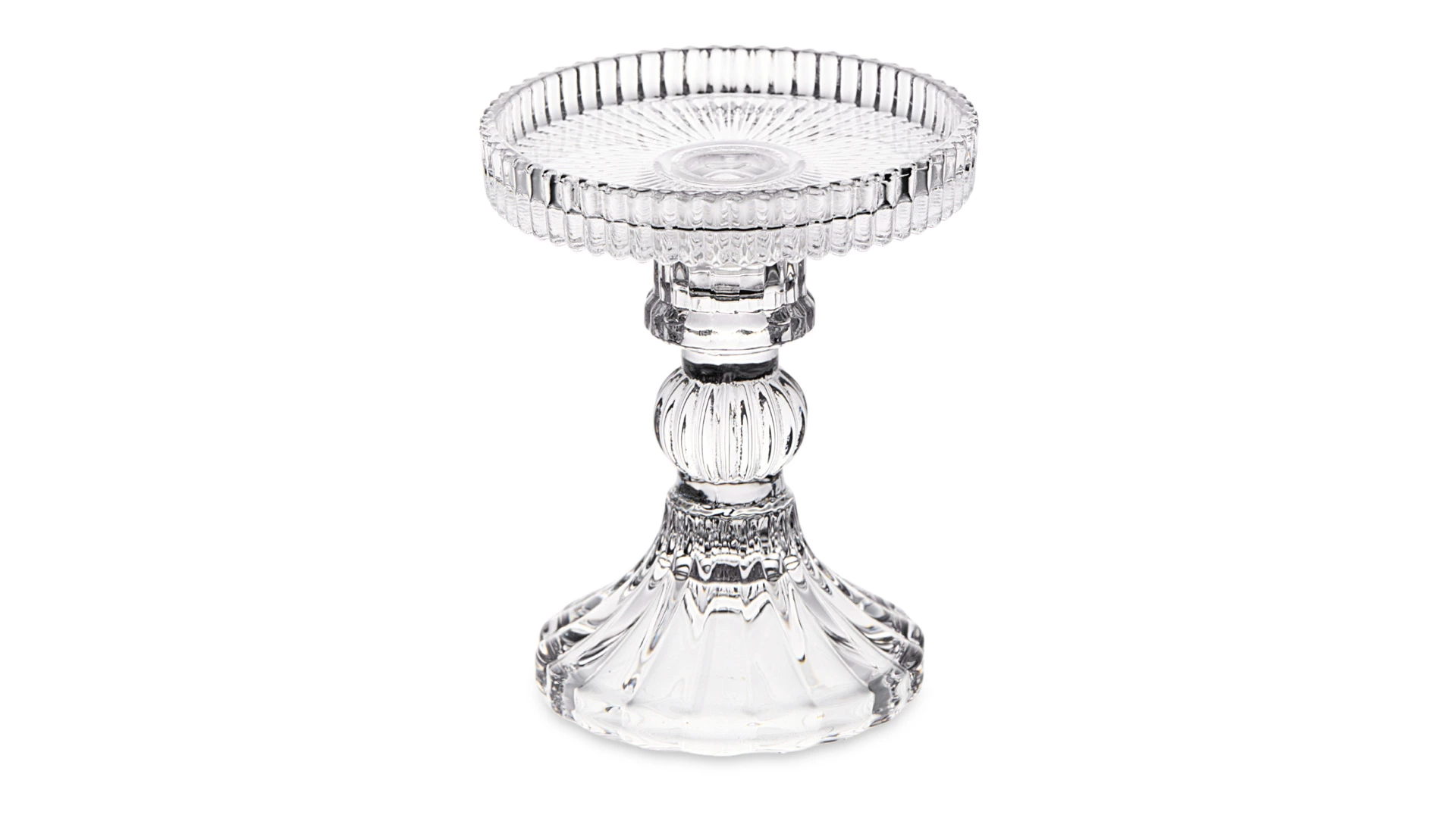 Подсвечник Decor de table Ле Классик 12 см, съемная чаша, стекло