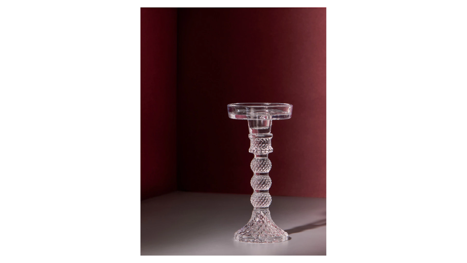 Подсвечник Decor de table Ле Прованс 19,5 см, 2в1, стекло