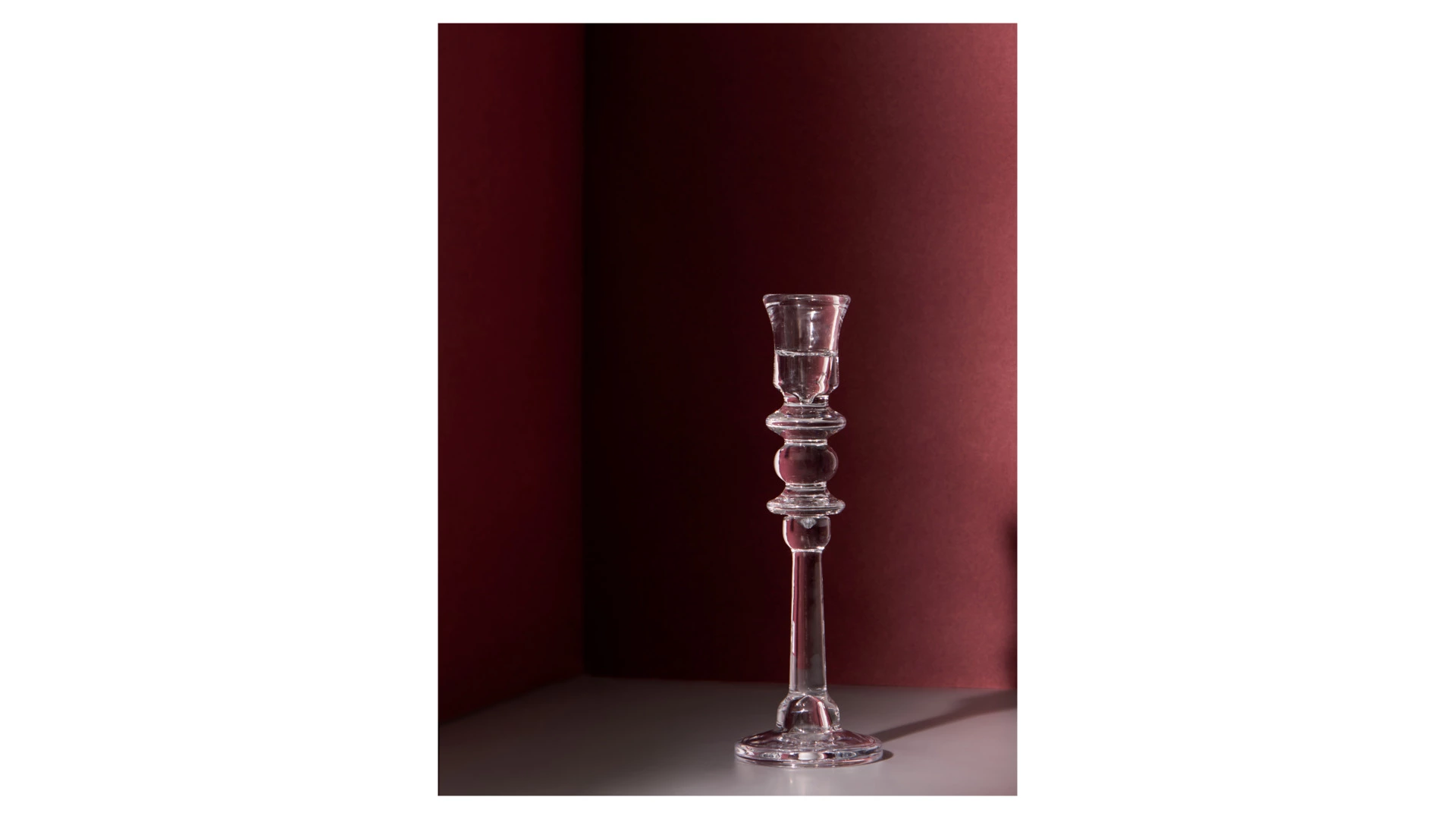 Подсвечник Decor de table Ле Прованс 28,5 см, 2 в 1, стекло