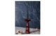Подсвечник Decor de table Ноэль 22см, 2в1, стекло, красный