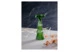 Подсвечник Decor de table Ноэль 22 см, 2в1, стекло, зеленый