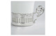 Набор кофейный в футляре АргентА Серебро и Фарфор Богема 75,16 г, 4 предмета, серебро 925