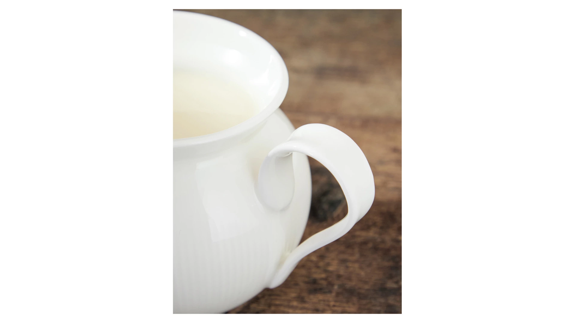 Молочник Decor de table Плиссе 230 мл, d8,6хh8,4 см, фарфор костяной, п/к