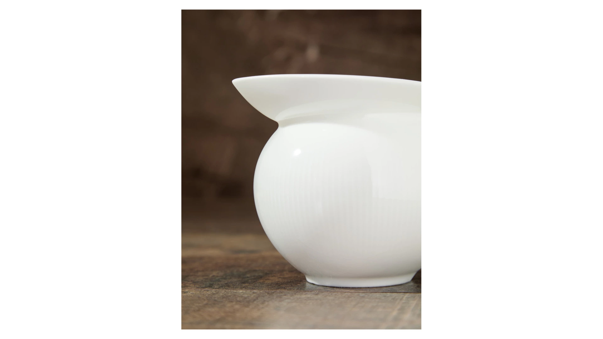 Молочник Decor de table Плиссе 230 мл, d8,6хh8,4 см, фарфор костяной, п/к