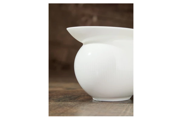 Молочник Decor de table Плиссе 230 мл, d8,6хh8,4 см, фарфор костяной, п/к