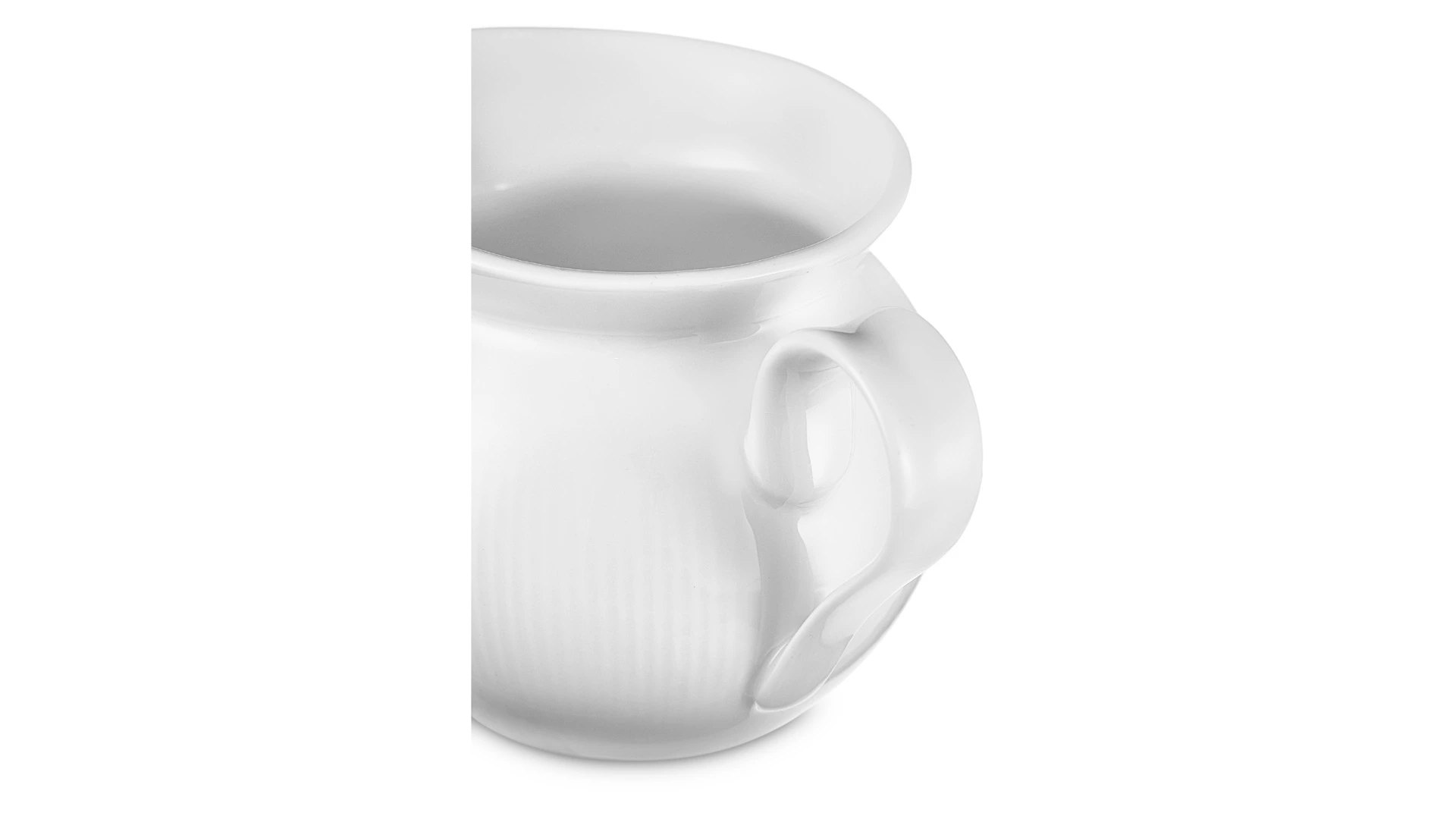 Молочник Decor de table Плиссе 230 мл, d8,6хh8,4 см, фарфор костяной, п/к