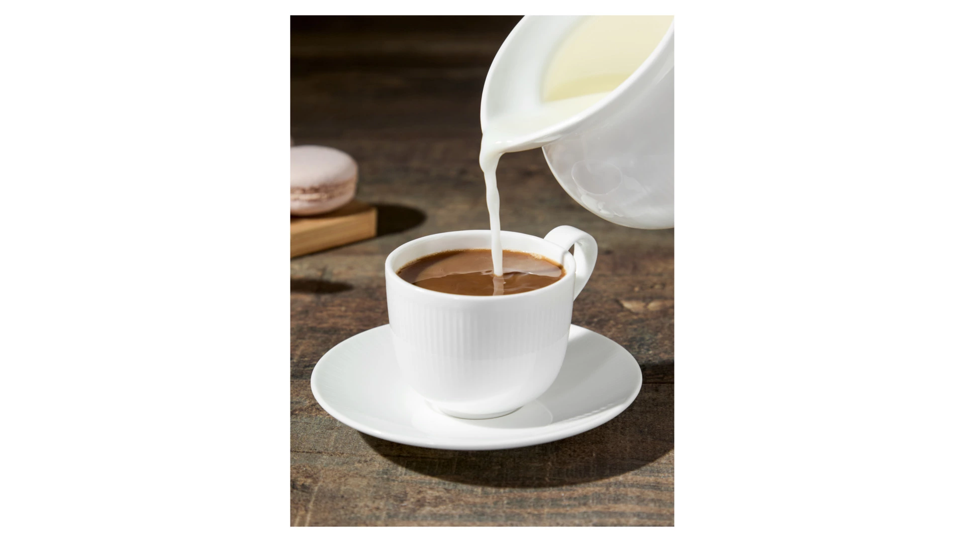 Молочник Decor de table Плиссе 230 мл, d8,6хh8,4 см, фарфор костяной, п/к