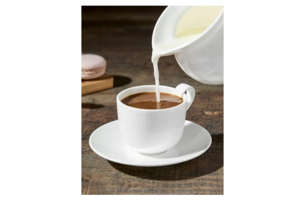 Молочник Decor de table Плиссе 230 мл, d8,6хh8,4 см, фарфор костяной, п/к