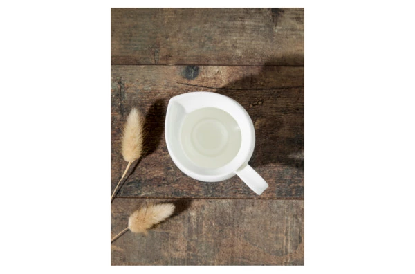 Молочник Decor de table Плиссе 230 мл, d8,6хh8,4 см, фарфор костяной, п/к