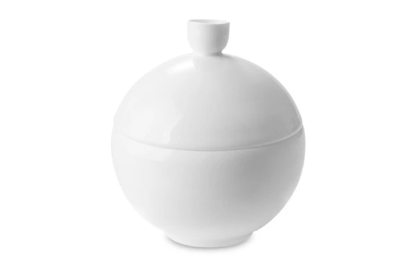 Сахарница Decor de table Плиссе 230 мл, d10хh11 см, фарфор костяной, п/к