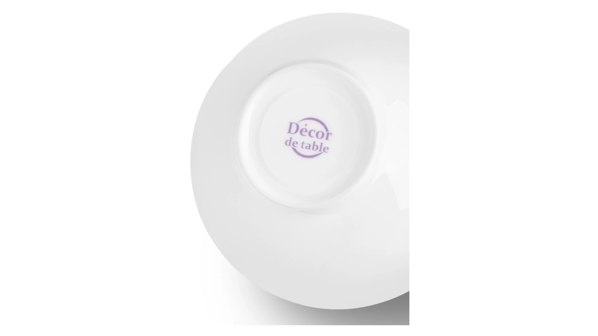 Сахарница Decor de table Плиссе 230 мл, d10хh11 см, фарфор костяной, п/к