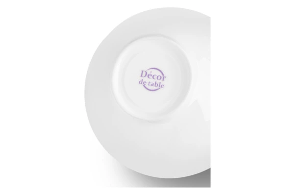 Сахарница Decor de table Плиссе 230 мл, d10хh11 см, фарфор костяной, п/к