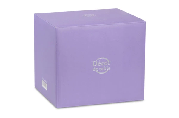 Сахарница Decor de table Плиссе 230 мл, d10хh11 см, фарфор костяной, п/к