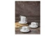 Набор чашек кофейных с блюдцами Decor de table Плиссе 90 мл, 4 шт, фарфор костяной, п/к