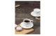 Набор чашек кофейных с блюдцами Decor de table Плиссе 90 мл, 4 шт, фарфор костяной, п/к