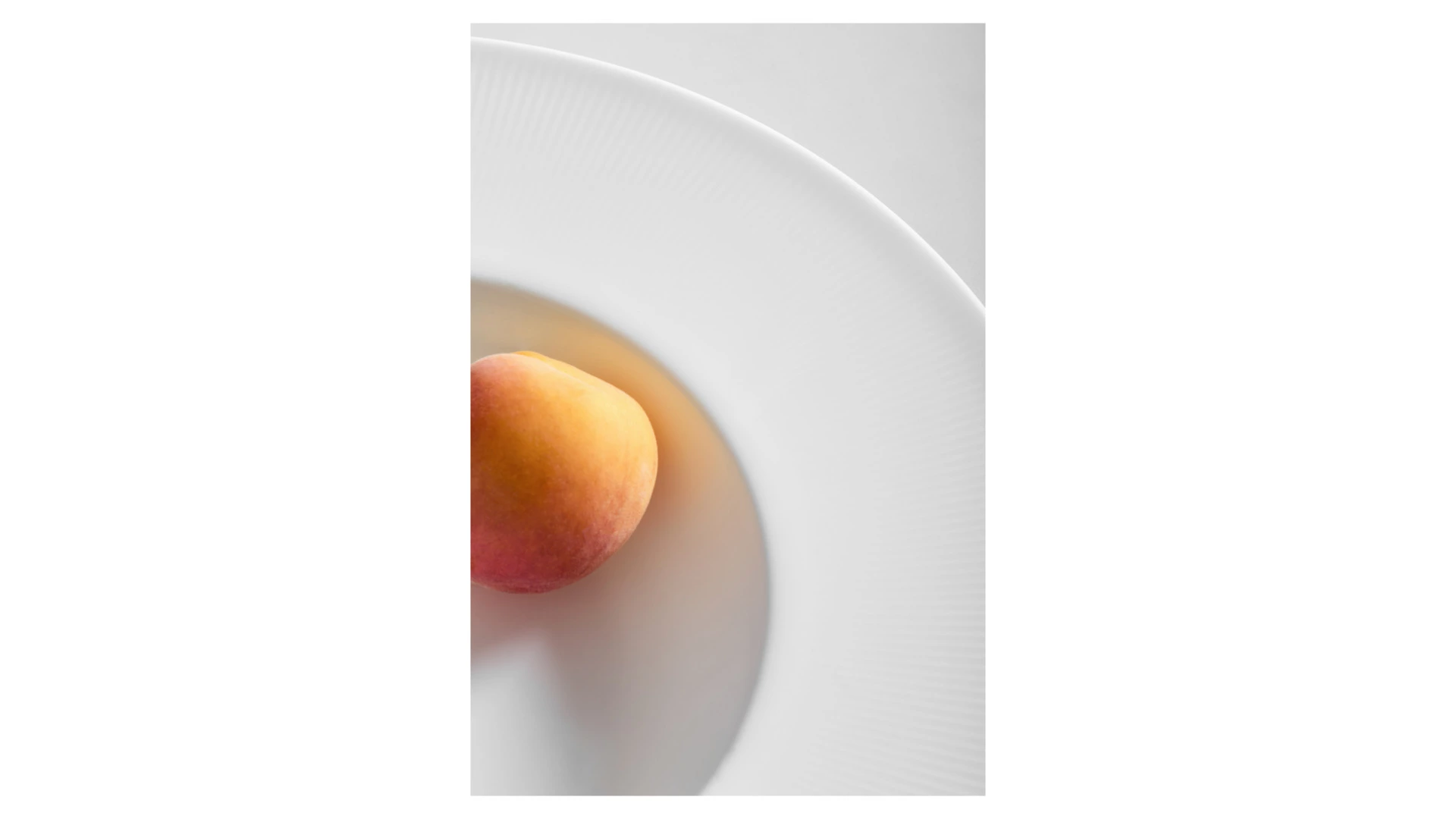 Тарелка десертная Decor de table Плиссе 19,4 см, фарфор костяной