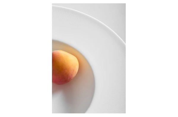 Тарелка десертная Decor de table Плиссе 19,4 см, фарфор костяной