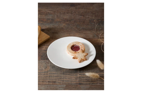 Набор тарелок десертных Decor de table Плиссе 19,4 см, 6 шт, фарфор костяной, п/к