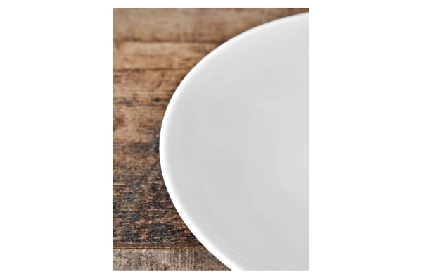 Набор тарелок десертных Decor de table Плиссе 19,4 см, 6 шт, фарфор костяной, п/к