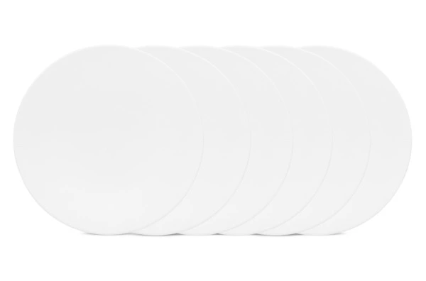 Набор тарелок десертных Decor de table Плиссе 19,4 см, 6 шт, фарфор костяной, п/к