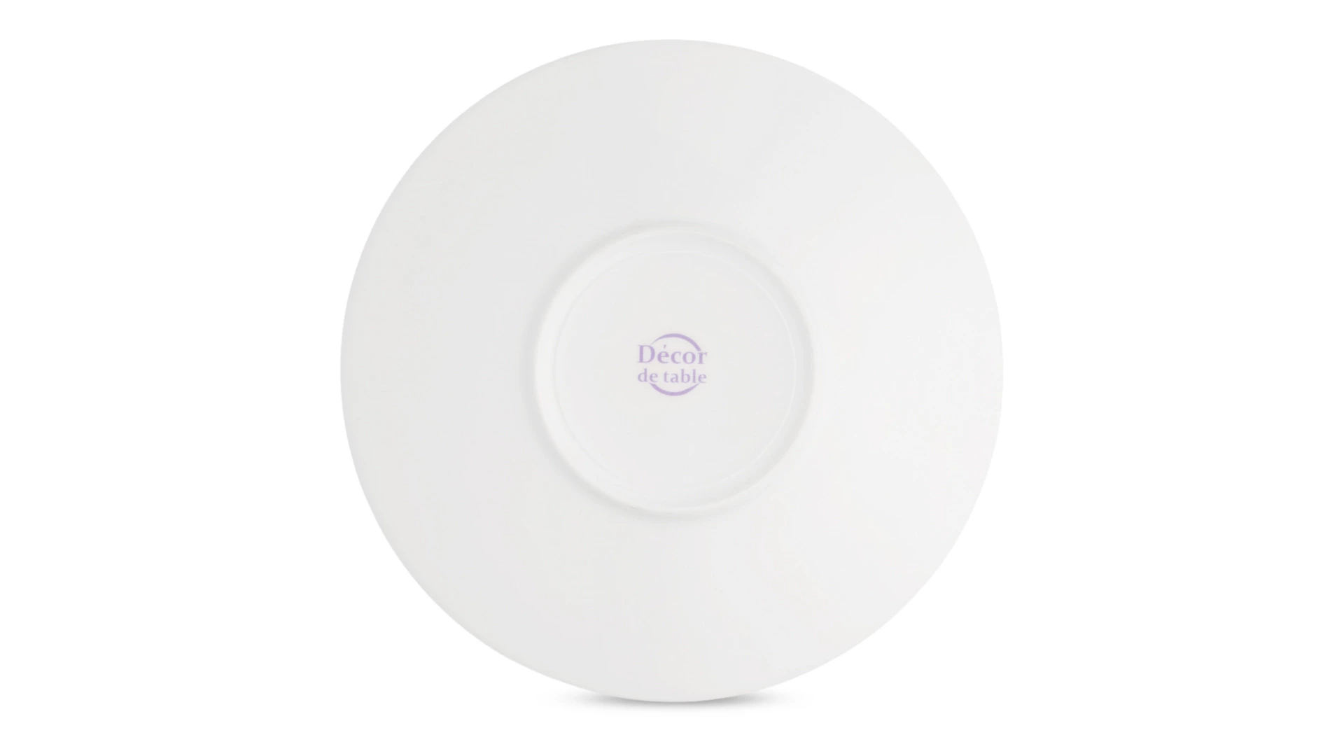 Набор тарелок десертных Decor de table Плиссе 19,4 см, 6 шт, фарфор костяной, п/к