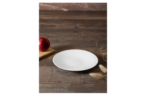 Набор тарелок десертных Decor de table Плиссе 19,4 см, 6 шт, фарфор костяной, п/к