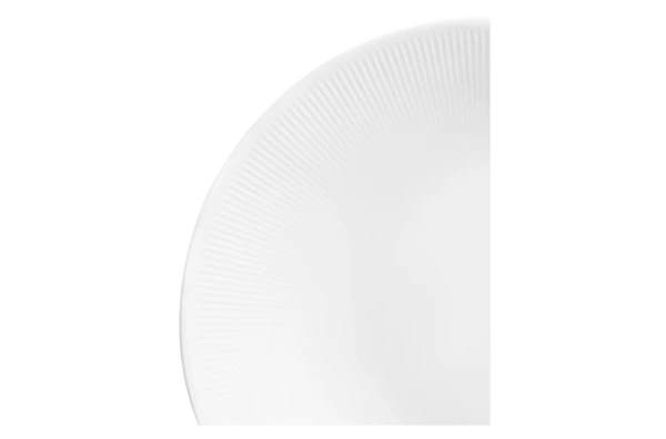 Тарелка закусочная Decor de table Плиссе 21,5 см, фарфор костяной