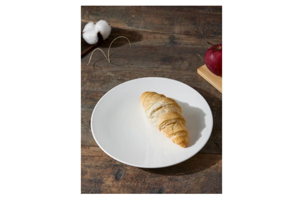Тарелка закусочная Decor de table Плиссе 21,5 см, фарфор костяной
