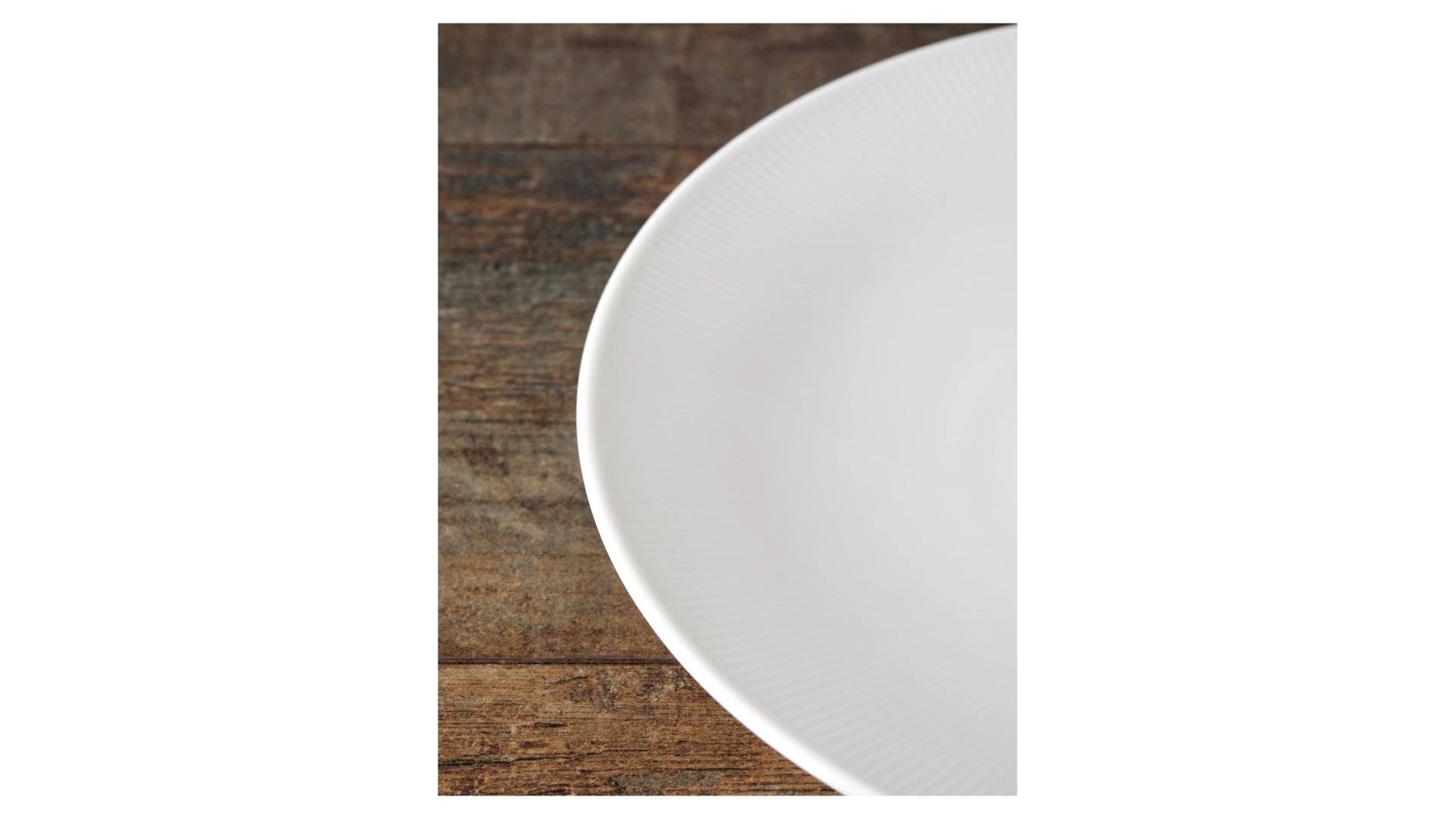 Тарелка закусочная Decor de table Плиссе 21,5 см, фарфор костяной