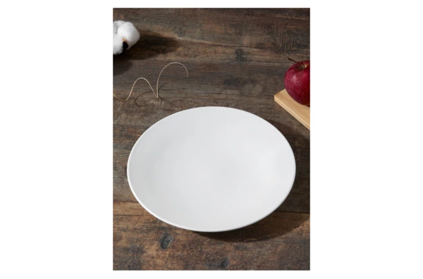 Набор тарелок закусочных Decor de table Плиссе 21,5 см, 6 шт, фарфор костяной, п/к