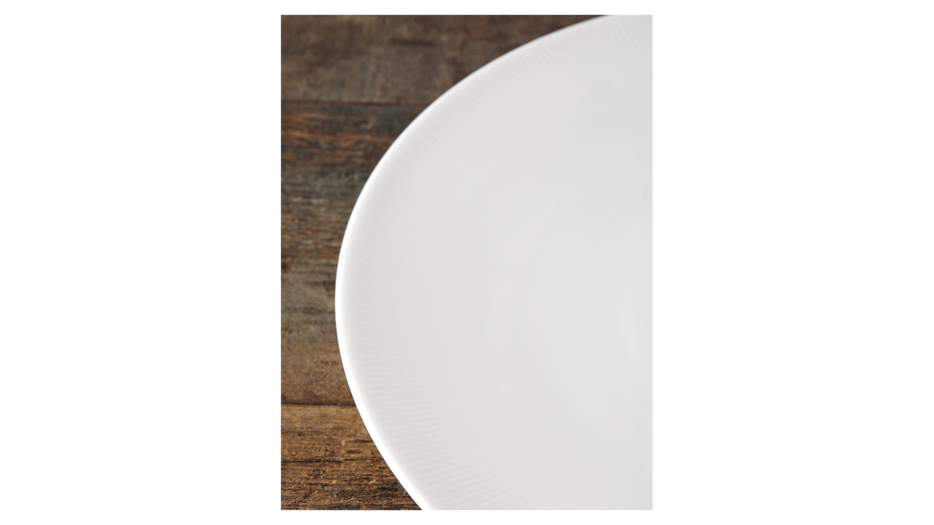 Тарелка обеденная Decor de table Плиссе 28,1 см, фарфор костяной