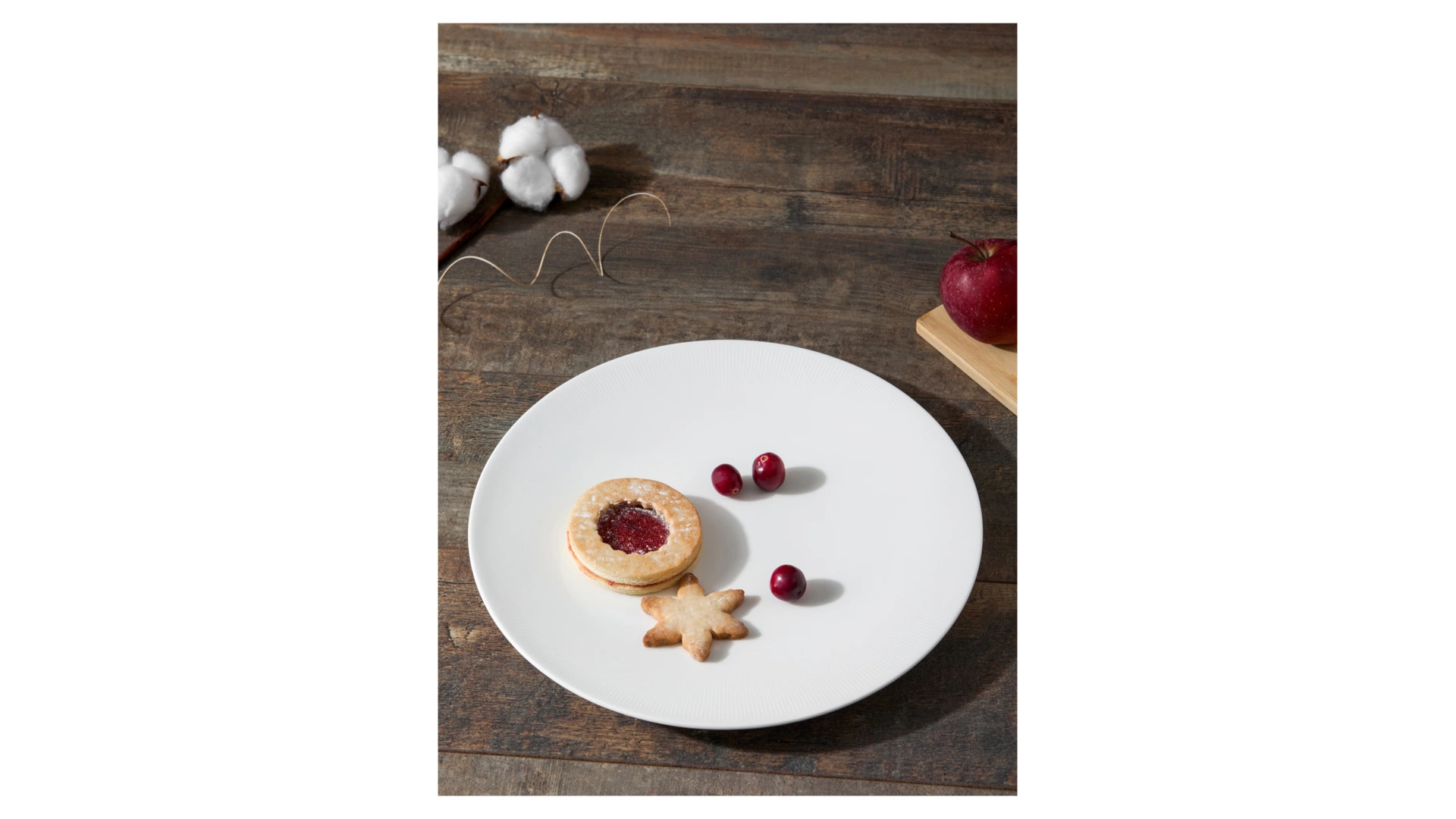 Набор тарелок обеденных Decor de table Плиссе 28,1 см, 6 шт, фарфор костяной, п/к