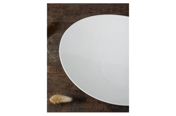 Блюдо овальное Decor de table Плиссе 31 см, фарфор костяной, п/к