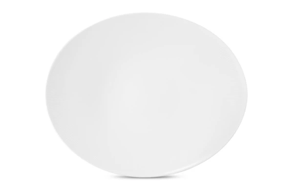 Блюдо овальное Decor de table Плиссе 31 см, фарфор костяной, п/к
