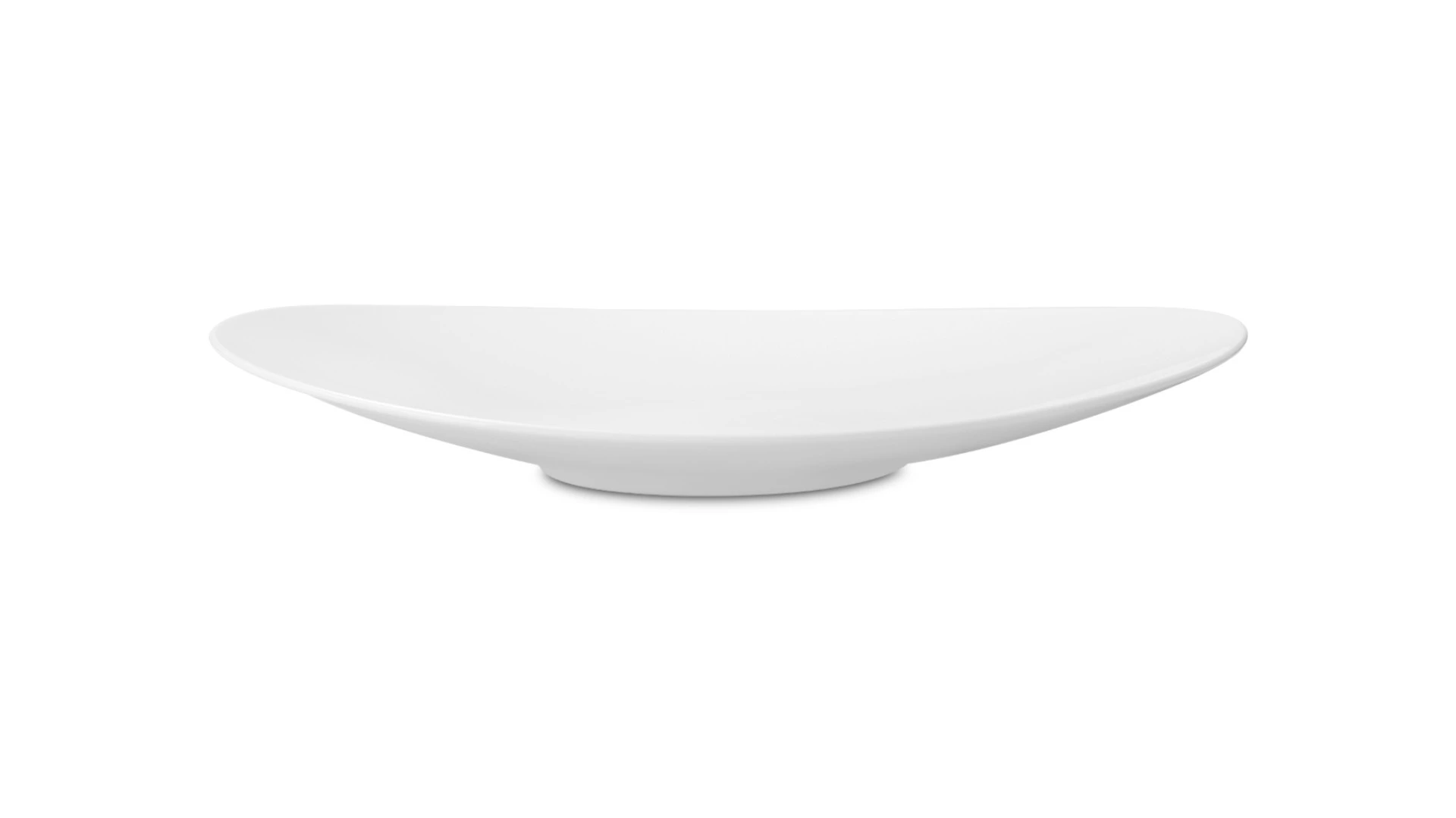 Блюдо овальное Decor de table Плиссе 31 см, фарфор костяной, п/к
