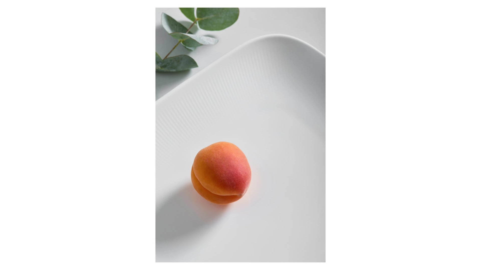 Блюдо прямоугольное Decor de table Плиссе 30,8х18,5 см, фарфор костяной, п/к