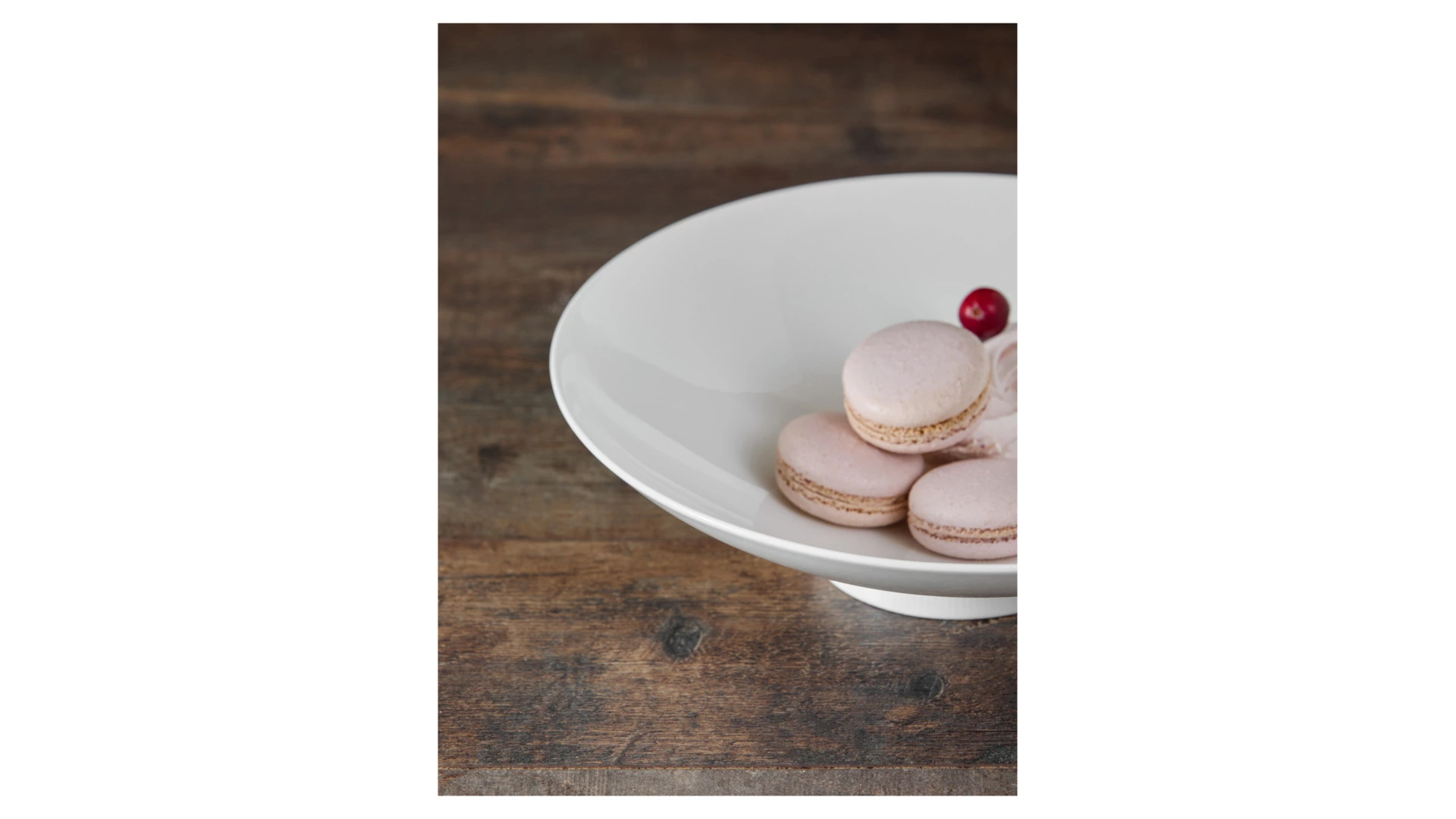 Блюдо на ножке-салатник Decor de table Плиссе 1,2 л, 26,1 см, фарфор костяной, п/к