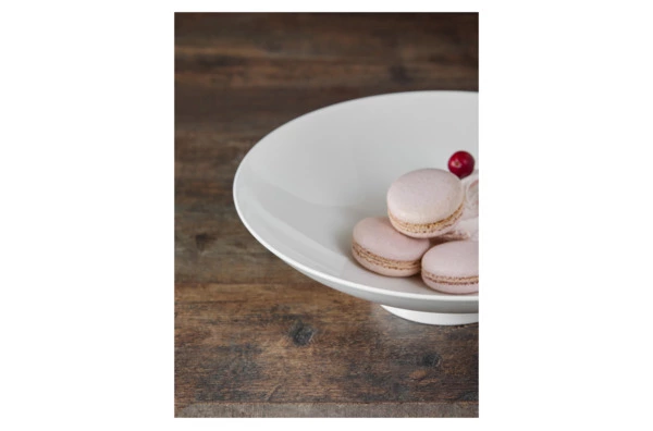 Блюдо на ножке-салатник Decor de table Плиссе 1,2 л, 26,1 см, фарфор костяной, п/к