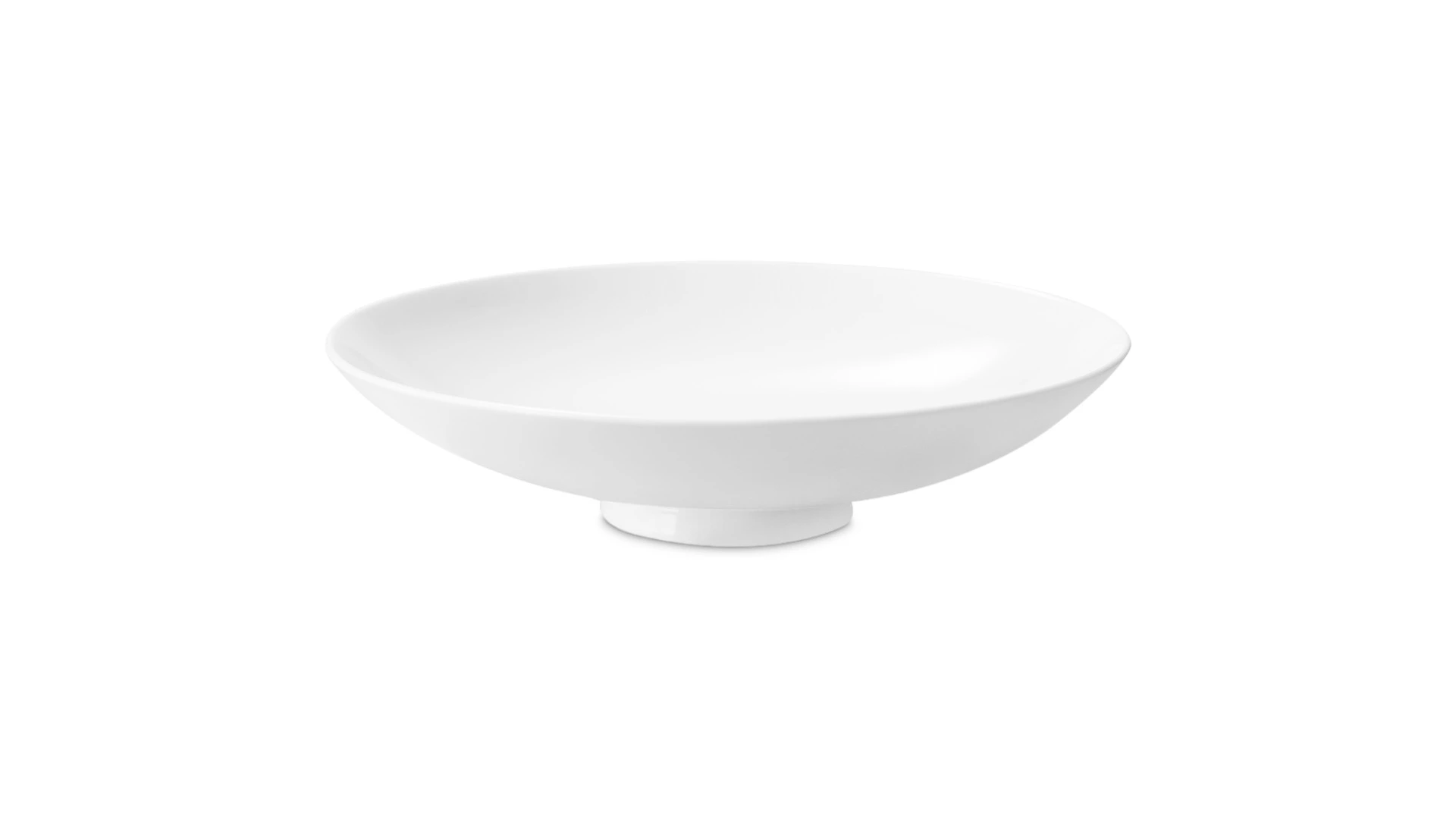 Блюдо на ножке-салатник Decor de table Плиссе 1,2 л, 26,1 см, фарфор костяной, п/к