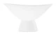 Чаша на ножке Decor de table Плиссе 230 мл, фарфор костяной
