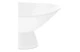 Чаша на ножке Decor de table Плиссе 230 мл, фарфор костяной